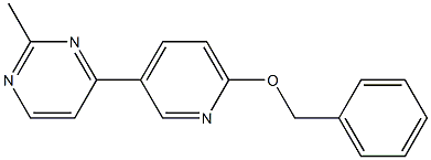 4-(6-(benzyloxy)pyridin-3-yl)-2-methylpyrimidine Struktur