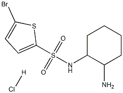 5-Bromo-thiophene-2-sulfonic acid (2-amino-cyclohexyl)-amide hydrochloride Struktur