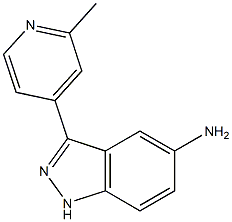 3-(2-methylpyridin-4-yl)-1H-indazol-5-amine Struktur