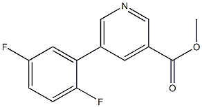 methyl 5-(2,5-difluorophenyl)pyridine-3-carboxylate Struktur