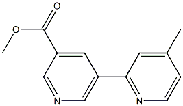 methyl 5-(4-methylpyridin-2-yl)pyridine-3-carboxylate Struktur