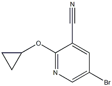 5-bromo-2-cyclopropoxypyridine-3-carbonitrile Struktur