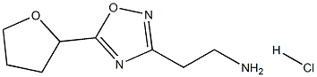 {2-[5-(Tetrahydrofuran-2-yl)-1,2,4-oxadiazol-3-yl]ethyl}amine hydrochloride Struktur