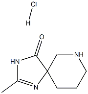 2-Methyl-1,3,7-triazospiro[4.5]dec-1-en-4-one hydrochloride Struktur