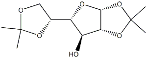 1,2:5,6-Di-O-isopropylidene-a-D-galactofuranose Struktur