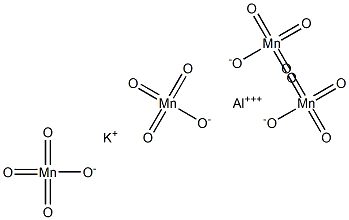 Aluminum potassium permanganate Struktur