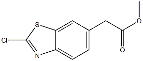 (2-Chloro-benzothiazol-6-yl)-acetic acid methyl ester Struktur