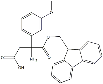 Fmoc-(RS)-3-Amino-3-(3-methoxyphenyl)-propionic acid Struktur