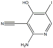 2-Amino-4-hydroxy-5-iodo-nicotinonitrile Struktur