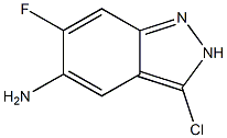 3-Chloro-6-fluoro-2H-indazol-5-ylamine Structure