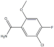 5-Chloro-4-fluoro-2-methoxy-benzamide Struktur