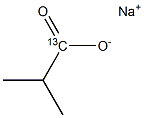 Sodium 2-Methylpropionate-1-13C, 71105-51-6, 結(jié)構(gòu)式