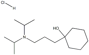 1-[3-(DIISOPROPYLAMINO)PROPYL]CYCLOHEXANOL HYDROCHLORIDE Struktur