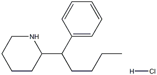 2-(1-PHENYLPENTYL)PIPERIDINE HYDROCHLORIDE Struktur