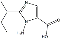 1-amino-2-sec-butyl-1H-imidazole-5-carboxylic acid Struktur