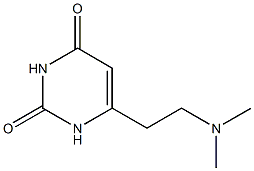 6-(2-(dimethylamino)ethyl)pyrimidine-2,4(1H,3H)-dione Struktur