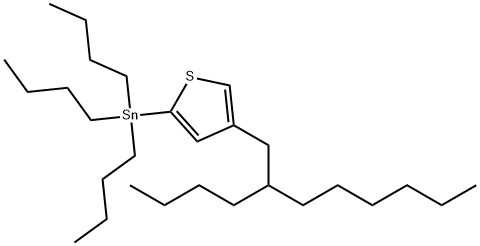 Tributyl-[4-(2-butyl-octyl)-thiophen-2-yl]-stannane Struktur