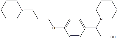 2-(Piperidin-1-yl)-2-(4-(3-(piperidin-1-yl)propoxy)phenyl)ethanol Struktur