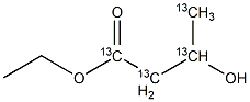 Ethyl 3-Hydroxybutyrate-13C4 Struktur