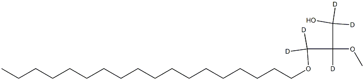 1-O-Octadecyl-2-O-methyl-rac-glycerol-d5 Struktur