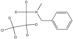 N-Benzyl-N-methyl-3-chloropropyl-d6-amine Struktur