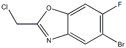 5-Bromo-2-chloromethyl-6-fluoro-benzooxazole Structure