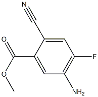 5-Amino-2-cyano-4-fluoro-benzoic acid methyl ester Struktur