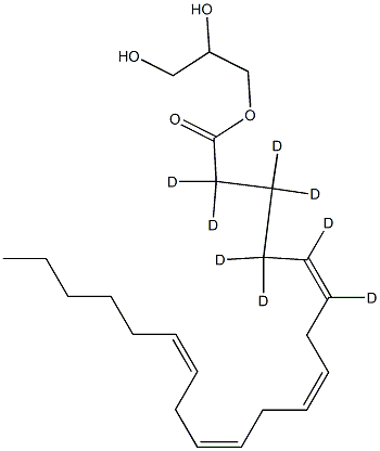 1-Arachidonoyl-d8-rac-glycerol Struktur