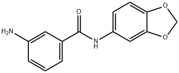 Benzamide, 3-amino-N-1,3-benzodioxol-5-yl- Struktur