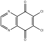 5,8-Quinoxalinedione, 6,7-dichloro- Struktur