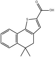 Naphtho[1,2-b]thiophene-2-carboxylic acid, 4,5-dihydro-5,5-dimethyl- Struktur