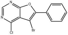 Furo[2,3-d]pyrimidine, 5-bromo-4-chloro-6-phenyl- Struktur