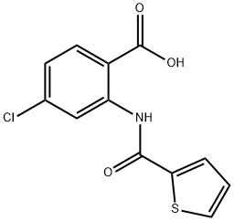 4-chloro-2-(thiophene-2-amido)benzoic acid Struktur