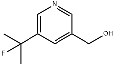 3-Pyridinemethanol, 5-(1-fluoro-1-methylethyl)- Struktur