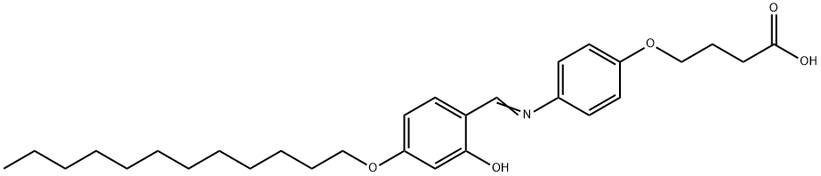 4-(3-Carboxytrimethyleneoxy)-4''-(dodecyloxy)-2-hydroxysalicylideneaniline Struktur