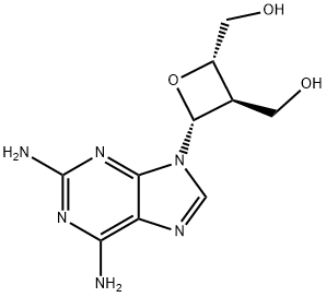 2-aminooxetanocin A Struktur