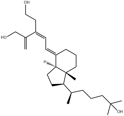 2-nor-1,3-seco-1,25-dihydroxyvitamin D3 Struktur