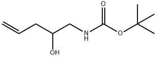 Carbamic acid, N-(2-hydroxy-4-penten-1-yl)-, 1,1-dimethylethyl ester Struktur