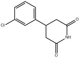 4-(3-chlorophenyl)piperidine-2,6-dione Struktur