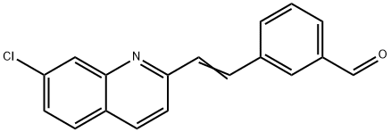 1-(3-(7-Chloro-2-Quinolinyl) Ethyl) Struktur