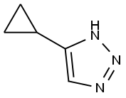 1H-1,2,3-Triazole, 5-cyclopropyl- Struktur