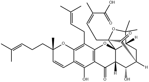 9S-10alpha-Hydroxyepigambogic acid Struktur