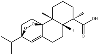 9α,13α-Epidioxyabiet-8(14)-en-18-oic acid Struktur