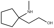 Cyclopentaneethanol, 1-(methylamino)- Struktur