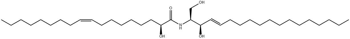 N-(2'-(S)-hydroxyoleoyl)-D-erythro-sphingosine Struktur