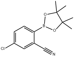 Benzonitrile, 5-chloro-2-(4,4,5,5-tetramethyl-1,3,2-dioxaborolan-2-yl)- Struktur