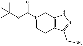 3-Aminomethyl-1,4,5,7-Tetrahydro-Pyrazolo[3,4-C]Pyridine-6-Carboxylic Acid Tert-Butyl Ester(WX140080) Struktur