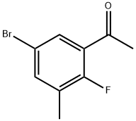 Ethanone, 1-(5-bromo-2-fluoro-3-methylphenyl)- Struktur