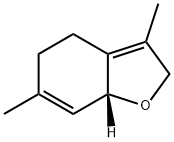 (R)-lindenether,2,4,5,7a-tetrahydro-3,6-dimethyl-benzofuran Struktur