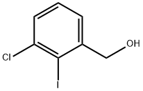 Benzenemethanol, 3-chloro-2-iodo- Struktur